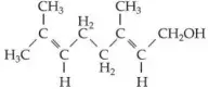 geraniol é um líquido amarelado que apresenta um agradável odor de rosas, sendo utilizado na fabricação de fragrâncias e perfumes, de fórmula estrutural geraniol é um líquido amarelado que apresenta um agradável odor de rosas, sendo utilizado na fabricação de fragrâncias e perfumes, de fórmula estrutural